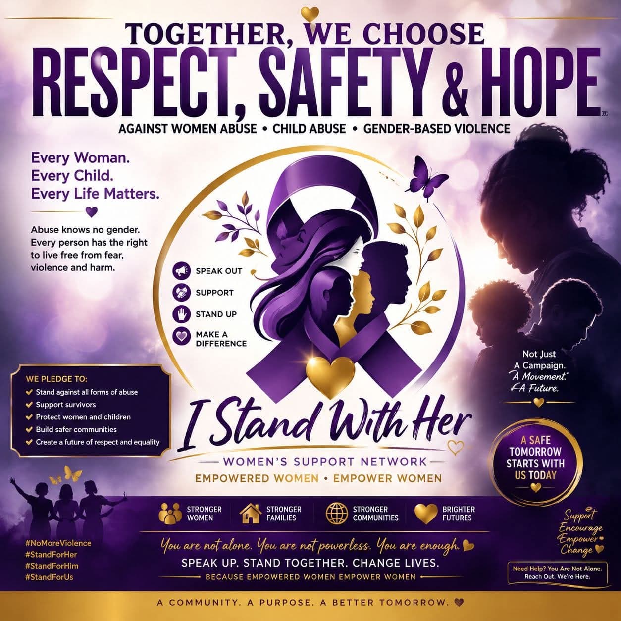 Together, we choose respect, safety and hope — Women's Support Network